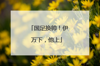国足换帅！伊万下，他上